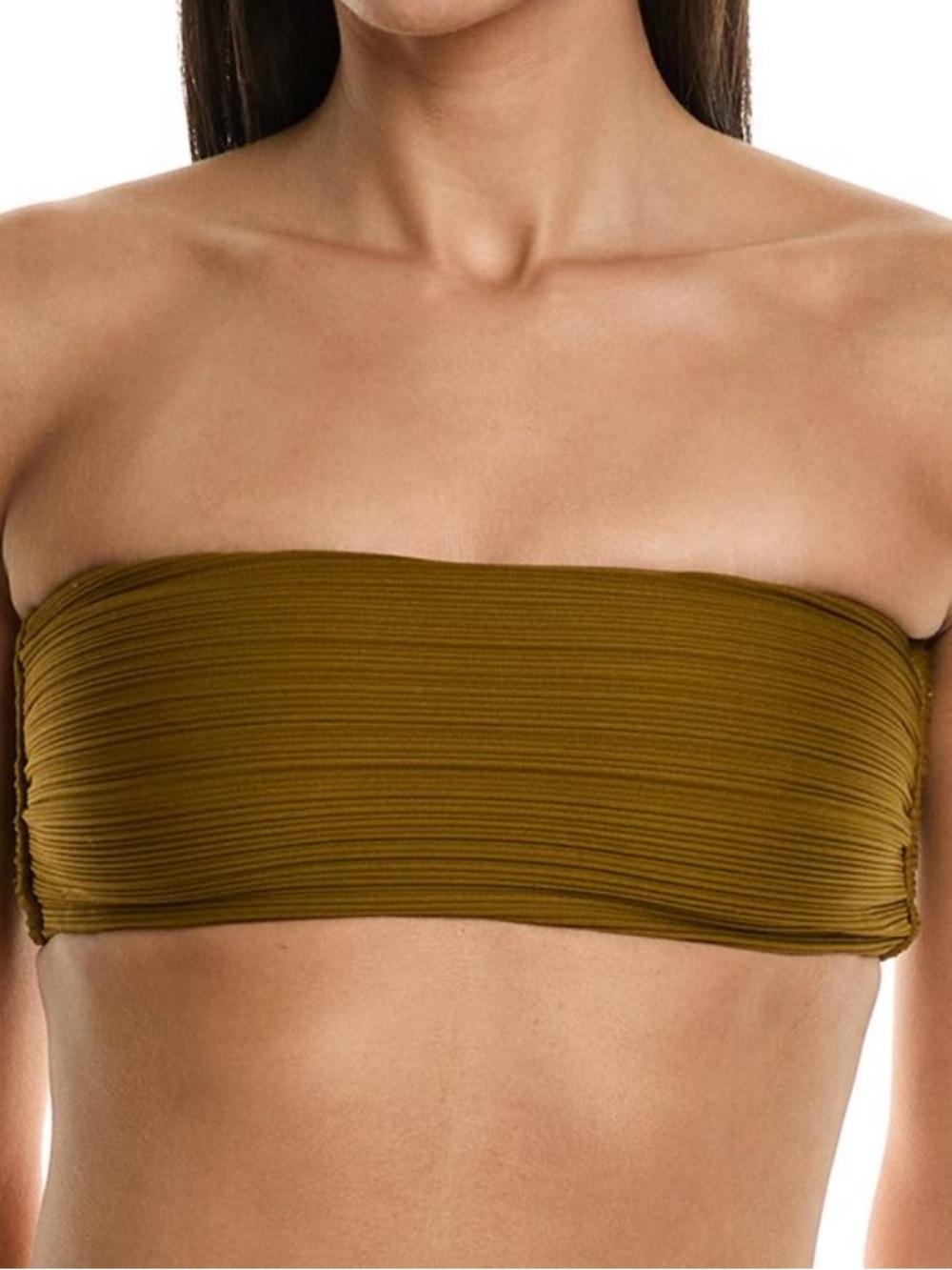 Mara Hoffman Abigail bikini top in olive green